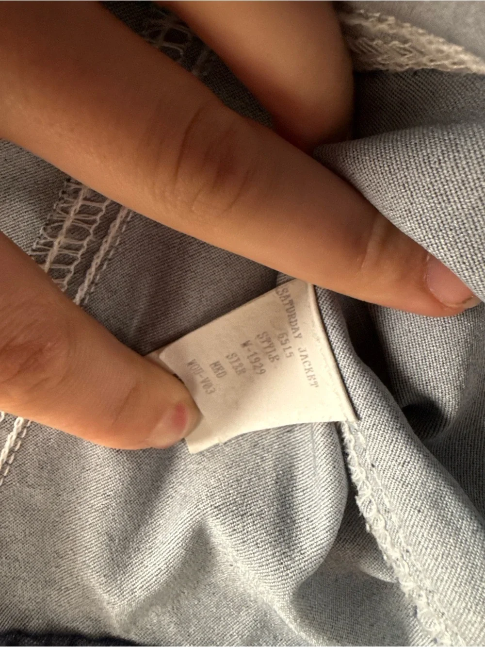 Ralph Lauren Dark Navy Denim Jacket with Contrast Stitching - Picture 6 of 6